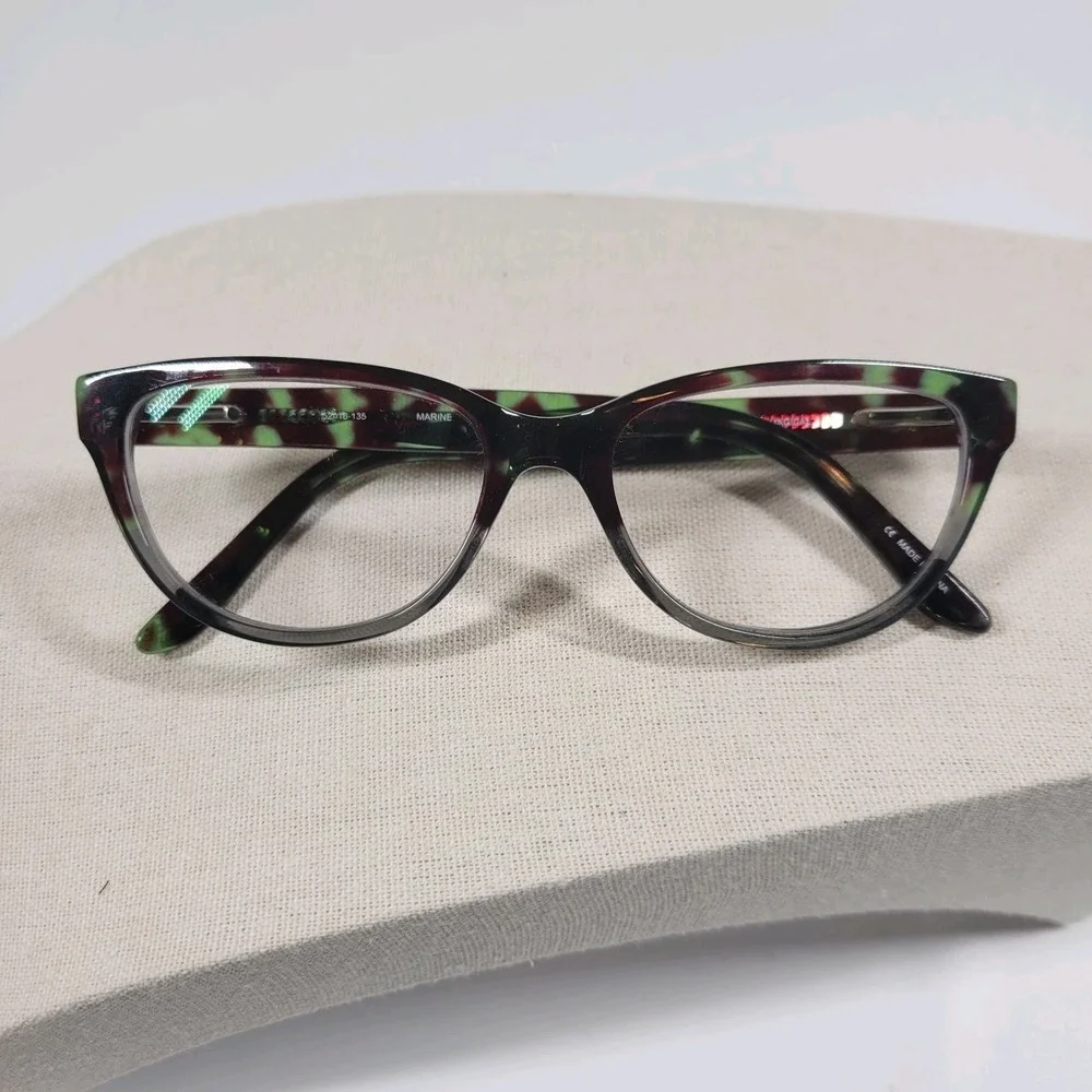 BUM EQUIPMENT Magical Marine Cat Eye‎ Eyeglass Frames 52-16-135 Green